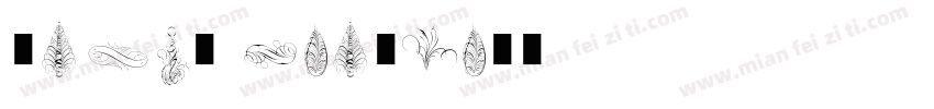 saliy feathers字体转换